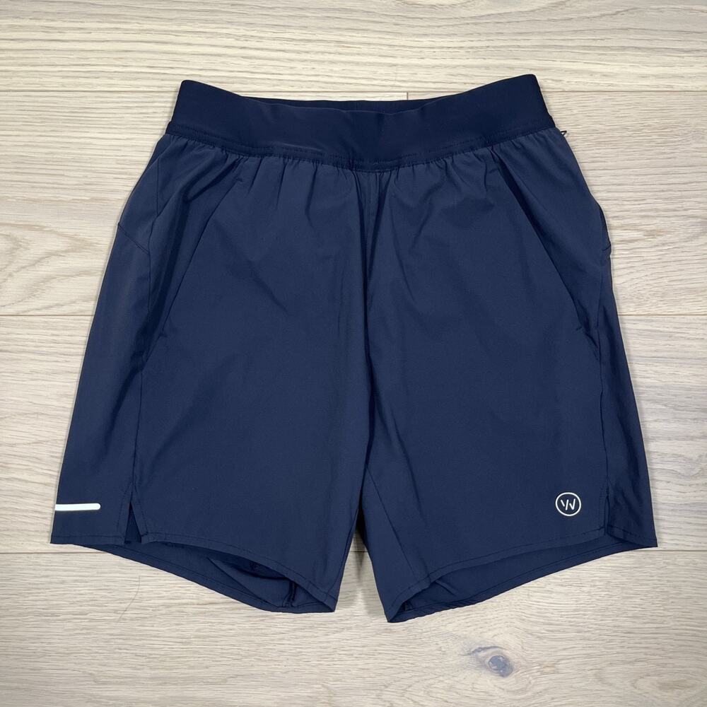 Whoop Men's Athletic Shorts Small Black Lined Zip Pocket Gym Run 4.0